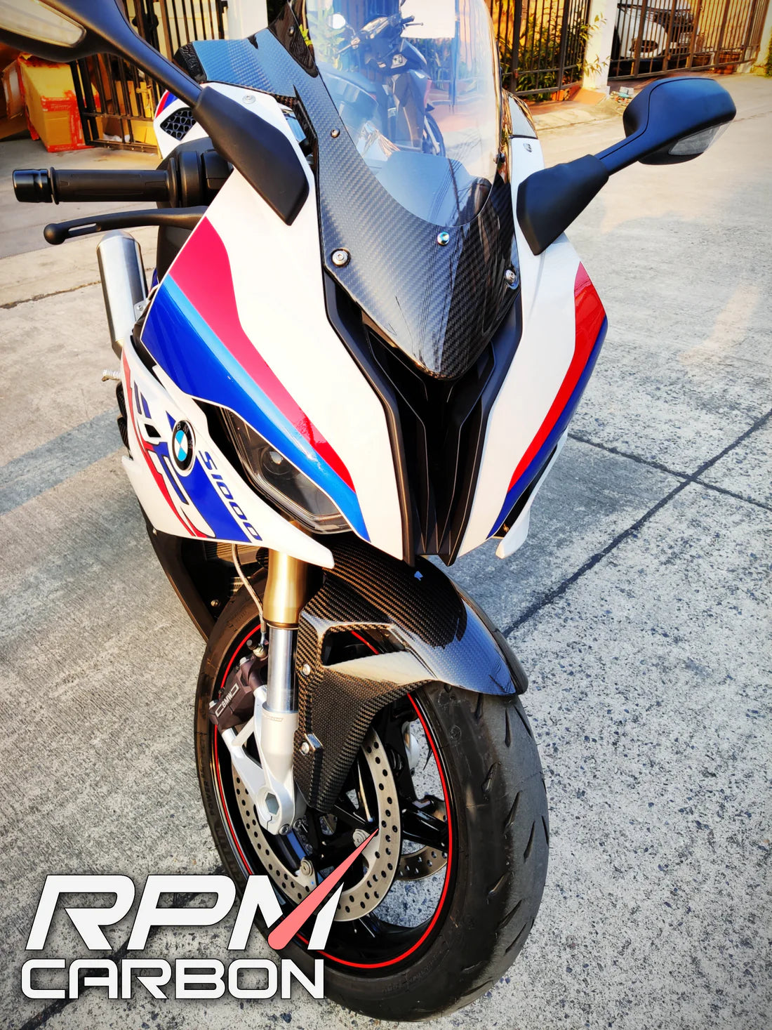 RPM-BMW S1000RR Windshield Carbon - Clear Glass