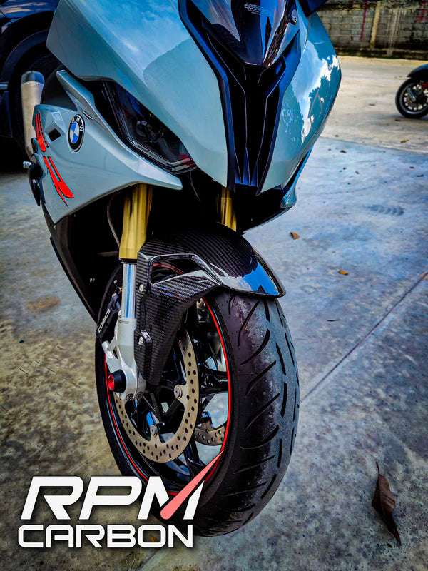 RPM CARBON - BMW S1000RR S1000R Carbon Fiber Front Fender Hugger Mudguard