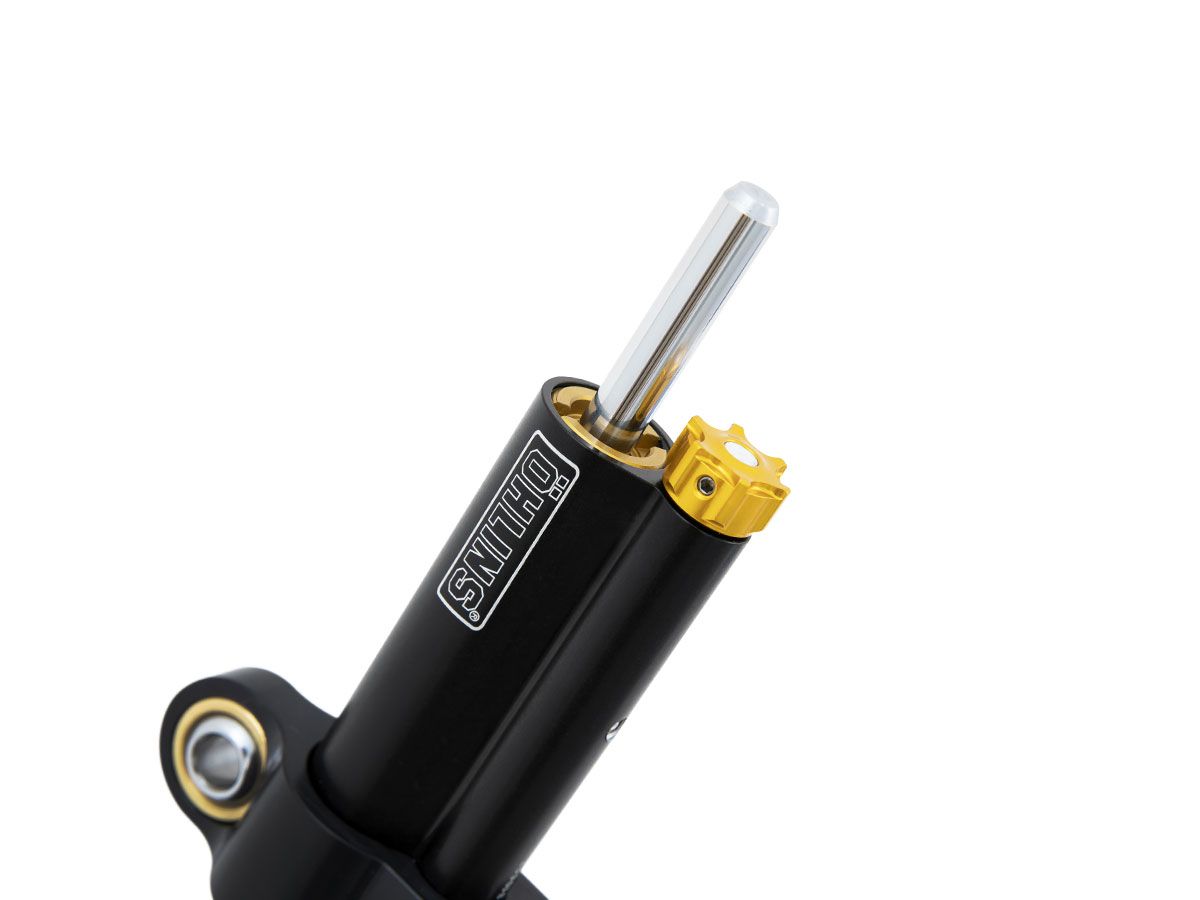 BLACK STEERING DAMPER KIT OHLINS + ATTACHMENTS DUCATI PANIGALE V4 / S / R