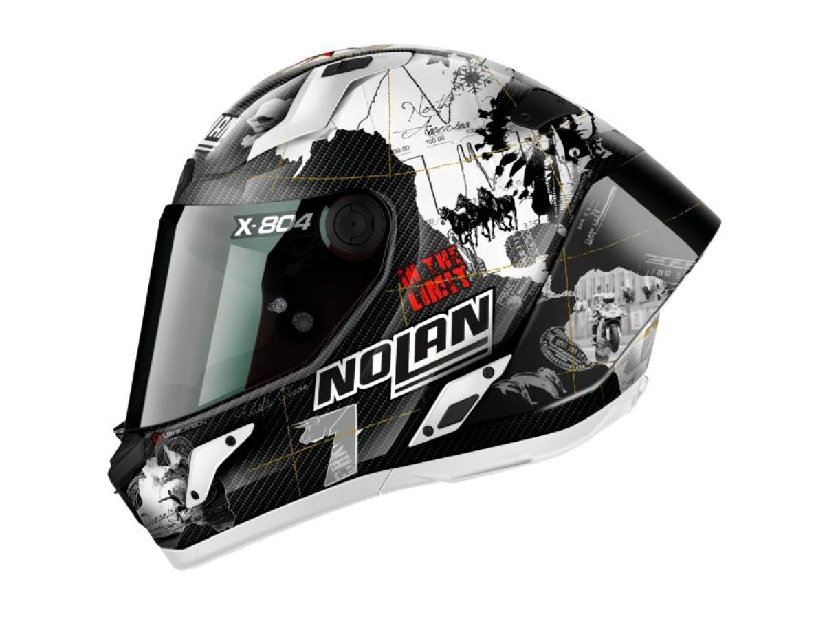 NOLAN FULL FACE HELMET X-804 RS ULTRA CARBON REPLICA C. CHECA 024