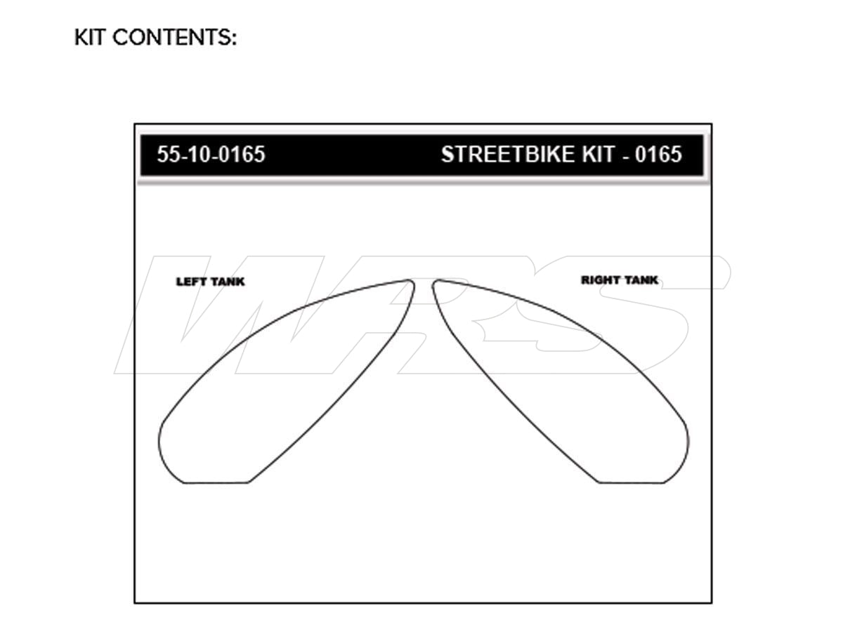 STOMPGRIP ANTI-SLIP TANK STICKERS VOLCANO BMW S1000RR 2019-2024